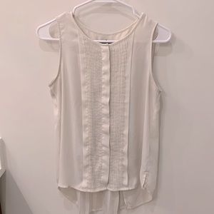 Banana Republic White Office Top